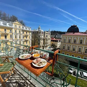 Balconies Above Colonnade Mariánské Lázně